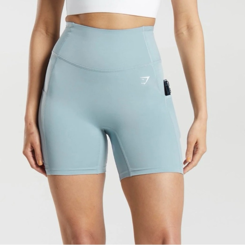 Gymshark Pocket Shorts- Salt Blue